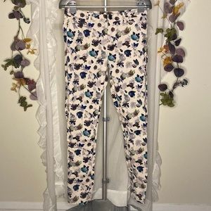 Club Monaco Floral Lightweight Corduroy Skinny Pants Size‎ 6